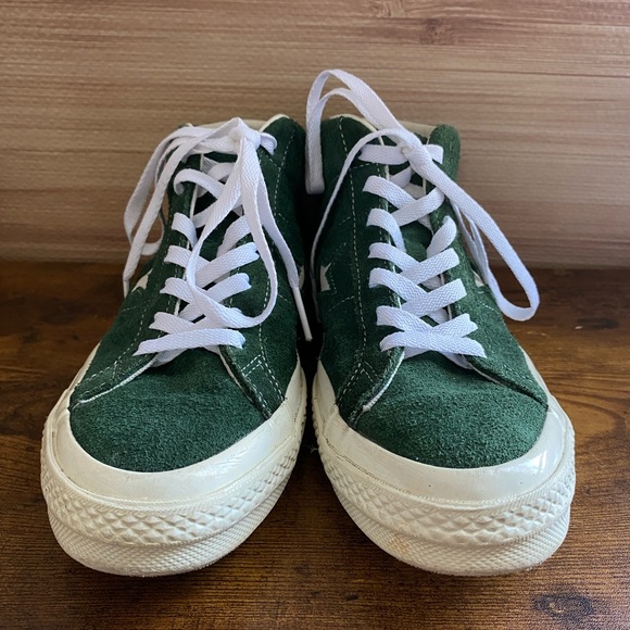 Forest Green Converse High tops UNISEX size 8.5 - Picture 2 of 8